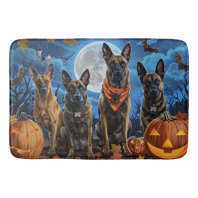 Alfombrilla De Baño Halloween en Malinoi Belga (Anverso)