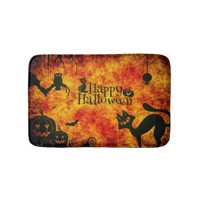 Alfombrilla De Baño Halloween espeluznante  (Anverso)
