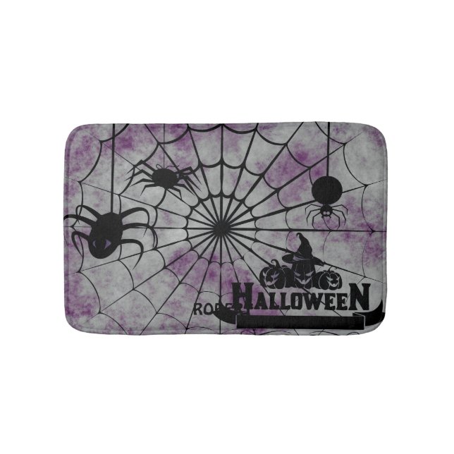 Alfombrilla De Baño Halloween Happy personalizado y personalizado (Anverso)