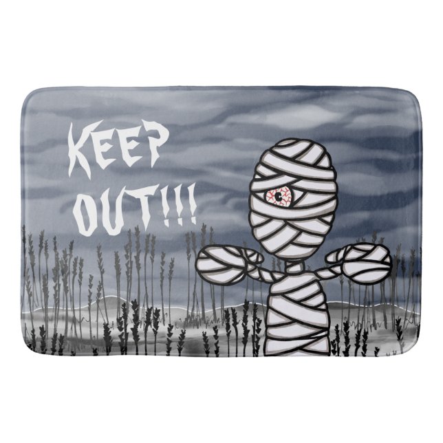 Alfombrilla De Baño Halloween Horror espeluznante Mummy Bath Mat (Anverso)