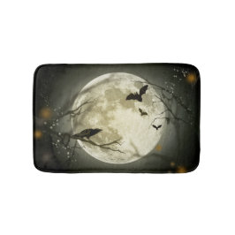 Alfombrilla De Baño Halloween Moon Spooky Crows
