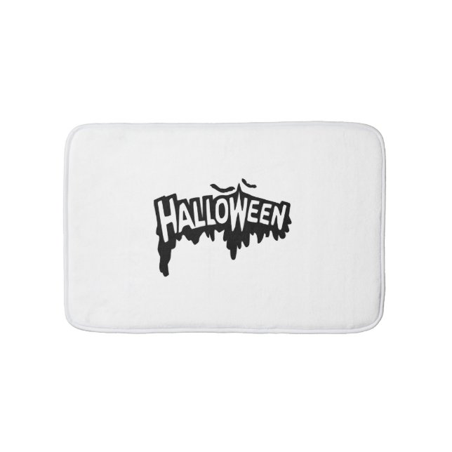 Alfombrilla De Baño Halloween negro (Anverso)