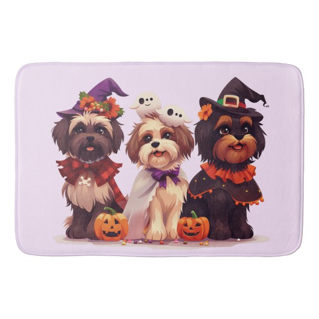 Alfombrilla De Baño Halloween Shih Tzu Dogs (Anverso)