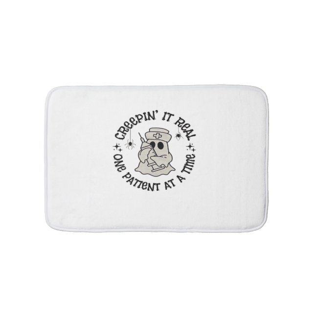 Alfombrilla De Baño Halloween sobre la salud, un paciente real (Anverso)