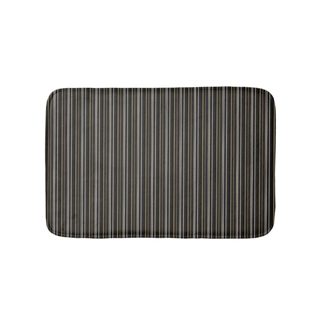 Alfombrilla De Baño HAMbWG - Bath Matt - Blk Br Stripe 2b (Anverso)