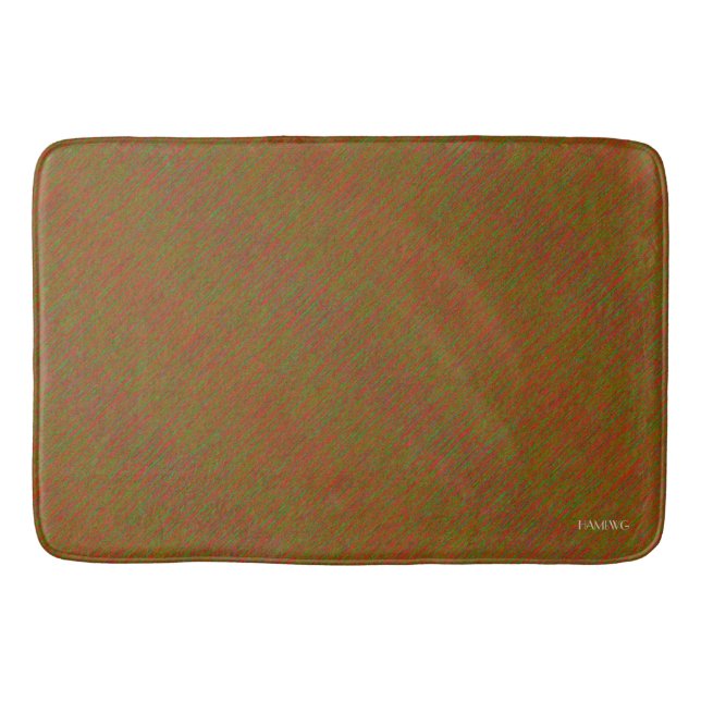 Alfombrilla De Baño HAMbyWG - Bath Mat - Crazy Red Lime Green (Anverso)