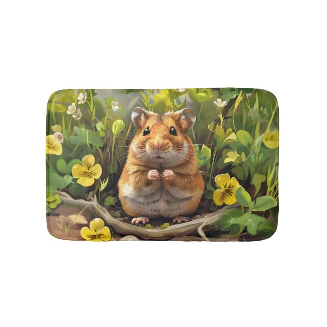 Alfombrilla De Baño Hamster dorado (Anverso)