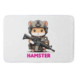 Alfombrilla De Baño Hamster Táctico