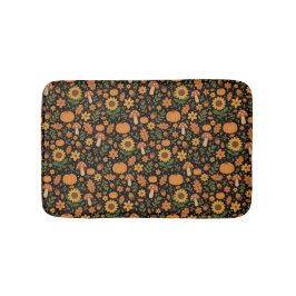 Alfombrilla De Baño Hand Drawn Rustic Fall Pattern Bath Mat