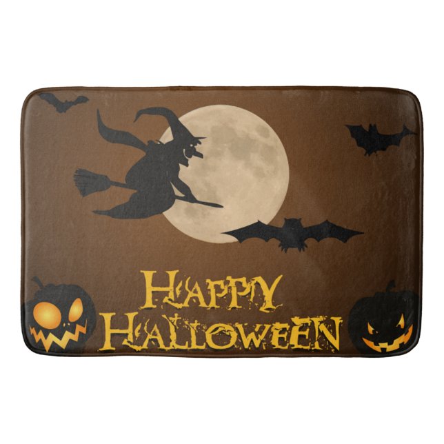 ALFOMBRILLA DE BAÑO "HAPPY HALLOWEEN" FLYWITCH (Anverso)