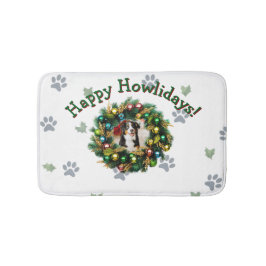 Alfombrilla De Baño Happy Howlidays Photo Image