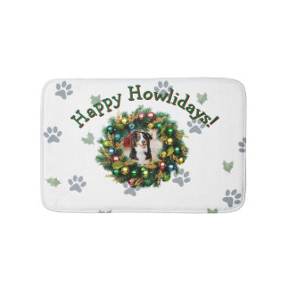 Alfombrilla De Baño Happy Howlidays Photo Image