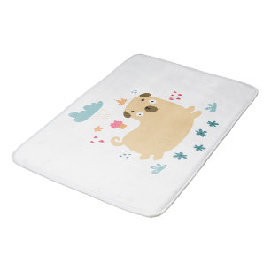Alfombrilla De Baño Happy Puggy Bath Mat
