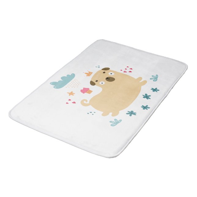 Alfombrilla De Baño Happy Puggy Bath Mat (Angular)
