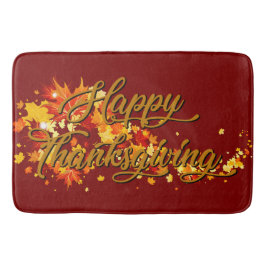 Alfombrilla De Baño Happy Thanksgiving