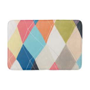 Alfombrilla De Baño Harlequin Hopscotch - Patrón argyle