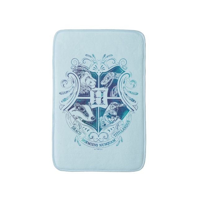 Alfombrilla De Baño Harry Potter | Escudo Aguamenti HOGWARTS™ (Frente vertical)