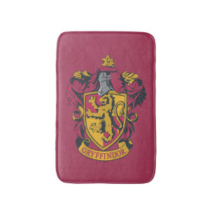 Alfombrilla De Baño Harry Potter   Escudo de Gryffindor Dorado y Rojo