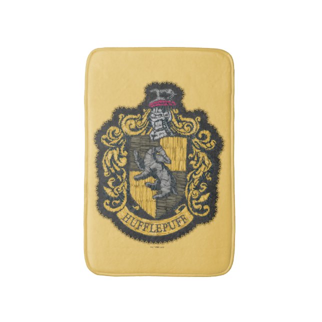 Alfombrilla De Baño Harry Potter | Escudo de Hufflepuff Parche (Frente vertical)