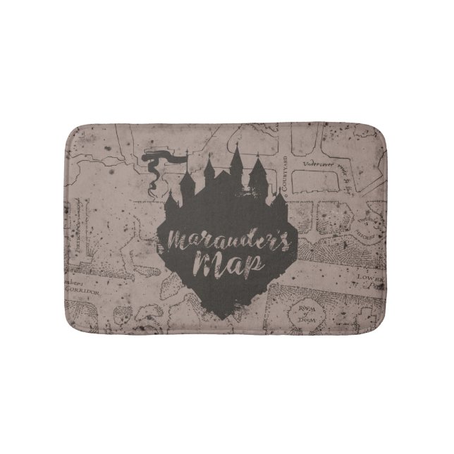 Alfombrilla De Baño Harry Potter | Mapa del Castillo Marauder de HOGWA (Anverso)