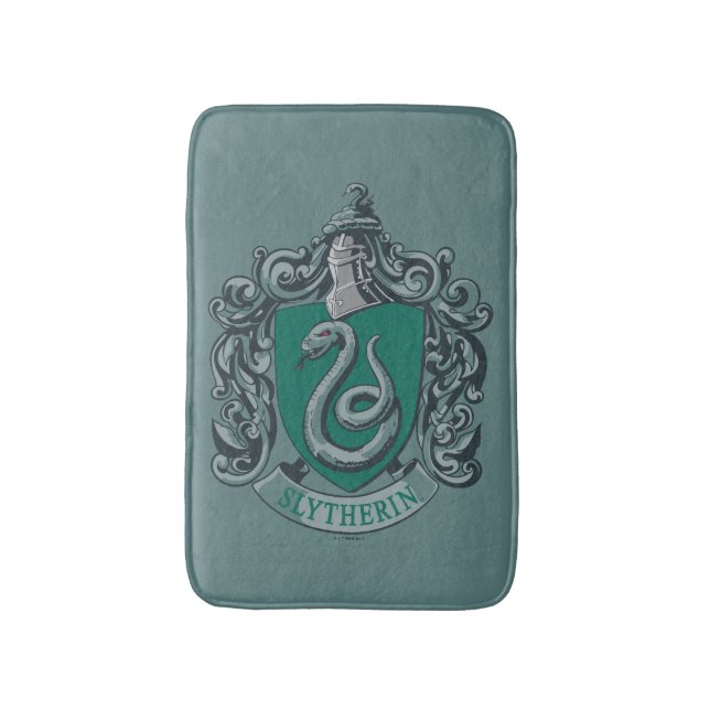 Alfombrilla De Baño Harry Potter | Slytherin Escudo Green (Frente vertical)