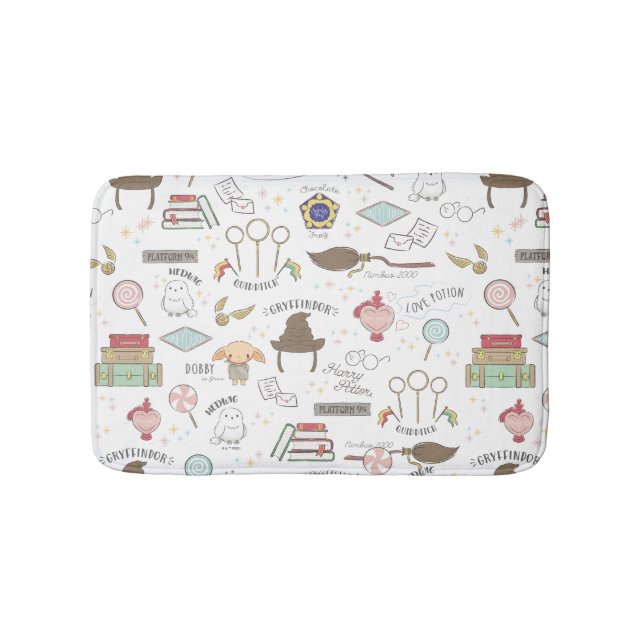 Alfombrilla De Baño HARRY POTTER™ Tiny Magic Pattern (Anverso)