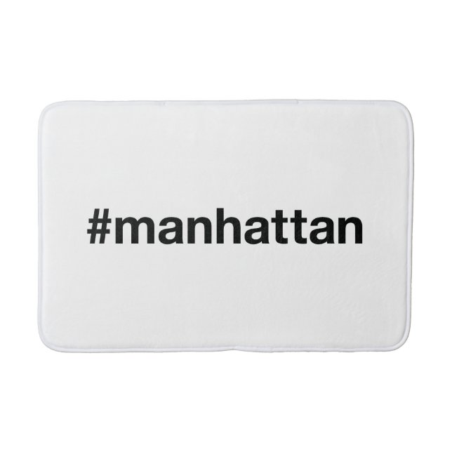 Alfombrilla De Baño Hashtag de MANHATTAN (Anverso)