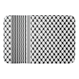 Alfombrilla De Baño Hatta Keffiyeh Kufiya Folk Palestino (Patrón 2)