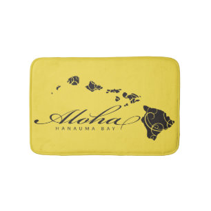 Alfombrilla De Baño Hawaiana de Hawaii de la bahía de Hanauma