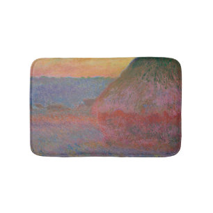 Alfombrilla De Baño Haystacks (por Claude Monet)