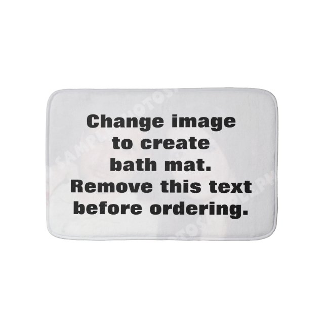 Alfombrilla De Baño Haz tu propia foto personalizada (Anverso)