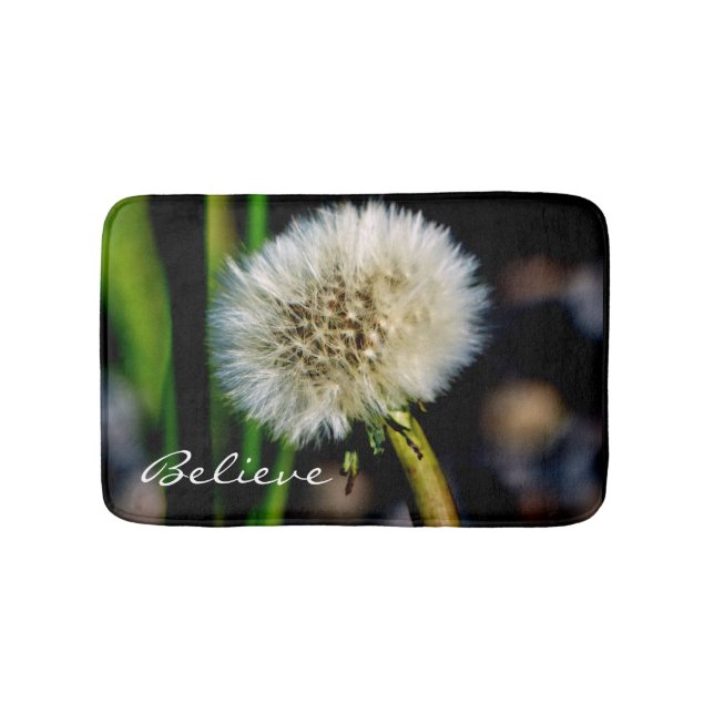 Alfombrilla De Baño Haz un deseo, créanlo, Dandelion Bath Mat (Anverso)