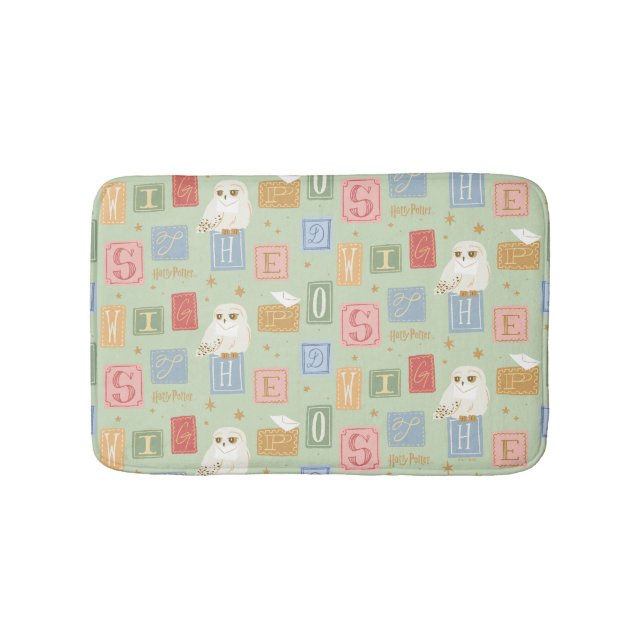 Alfombrilla De Baño Hedwig Post Letter Block Pattern (Anverso)