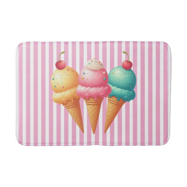 Alfombrilla De Baño Helado colorido (Anverso)