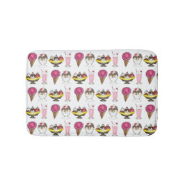 Alfombrilla De Baño Helado Cream Cone Sundae Shake Banana Split