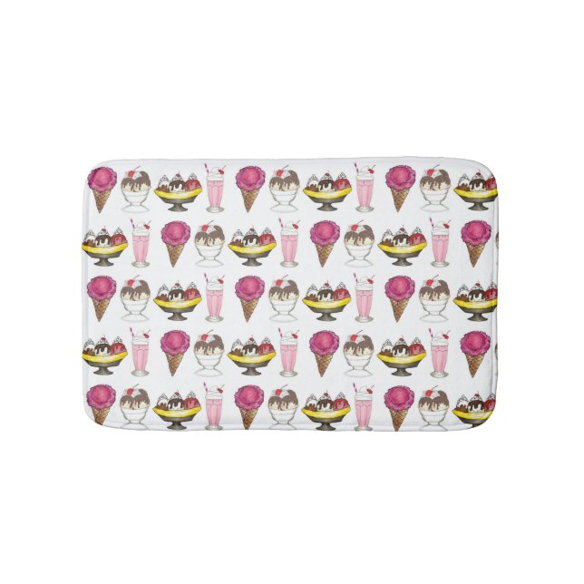 Alfombrilla De Baño Helado Cream Cone Sundae Shake Banana Split (Anverso)
