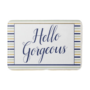 Alfombrilla De Baño Hello Gorgeous Striped