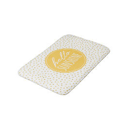 Alfombrilla De Baño Hello Sunshine DoPattern Yellow Faux Gold