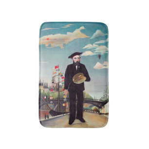 Alfombrilla De Baño Henri Rousseau - Autorretrato-Paisaje