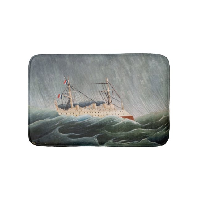 Alfombrilla De Baño Henri Rousseau - El barco en la tempestad (Anverso)