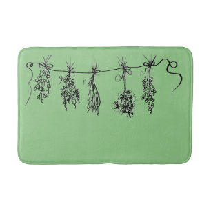 Alfombrilla De Baño Herbs de jardín