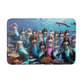 Alfombrilla De Baño Hermanas del Mar Profundo - Pod de Sirenas Submari