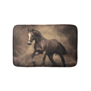 Alfombrilla De Baño Hermosa almohada de caballo marrón