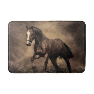Alfombrilla De Baño Hermosa almohada de caballo marrón