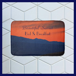 Alfombrilla De Baño Hermosa cama de matrimonio y desayuno rojo