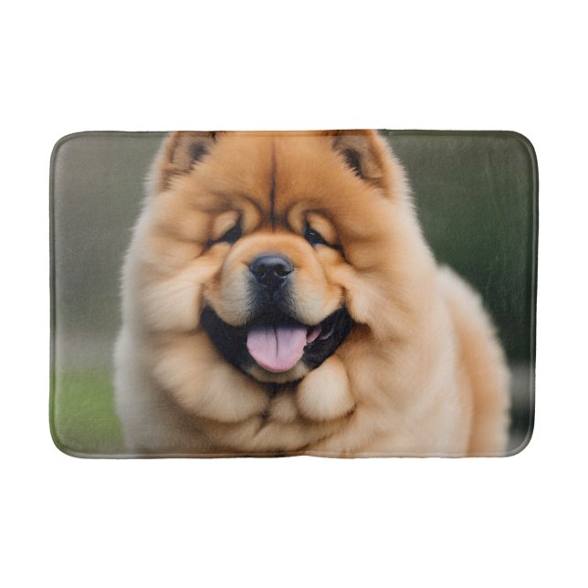 Alfombrilla De Baño Hermosa Chow Chow (Anverso)