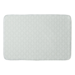 Alfombrilla De Baño Hermosa damasco beige verde suave