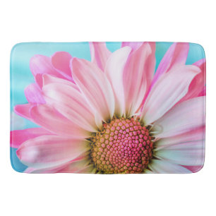 Alfombrilla De Baño Hermosa flor rosa cercana foto