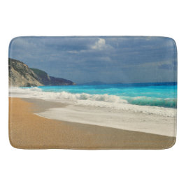 Alfombrilla De Baño Hermosa fotografía tropical turquesa en el Mar Azu