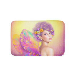 Alfombrilla De Baño Hermosa mariposa de hadas chicas